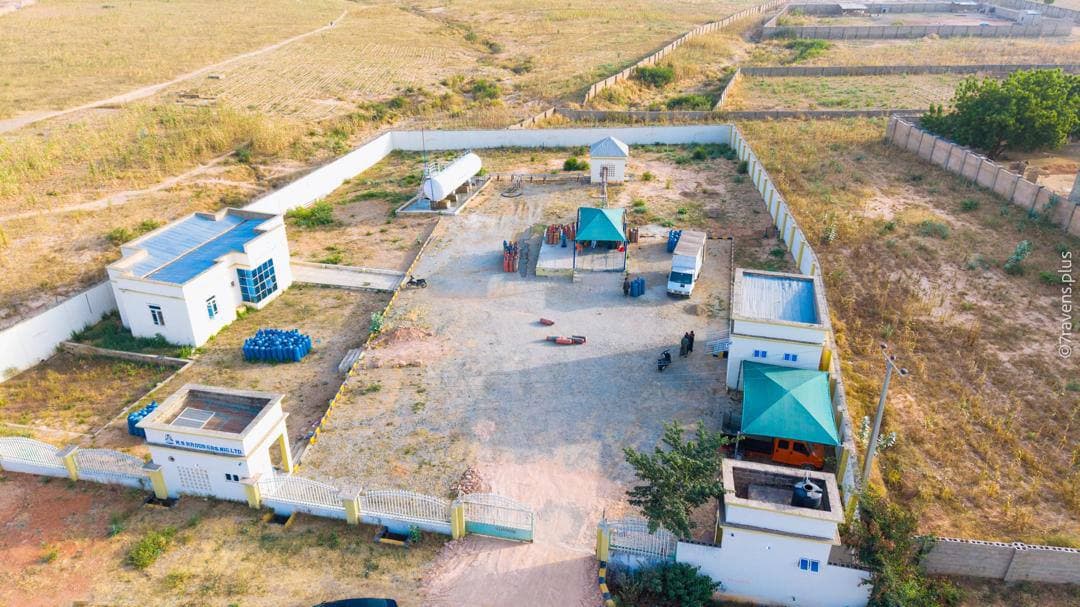 Complete aerial view of MS Raddah facility compound